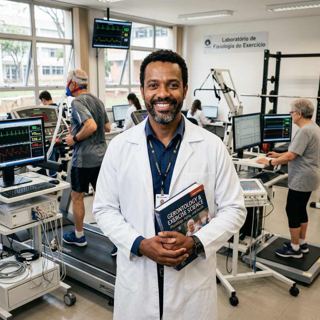 Prof. Ewertton no laboratorio